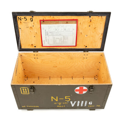 Czech Wooden Medical Box N-5H | No Drawers | Issued, , large